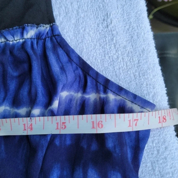 Simply Vera Vera Wang Sundress Tie Dye Blue  Large - Picture 9 of 15
